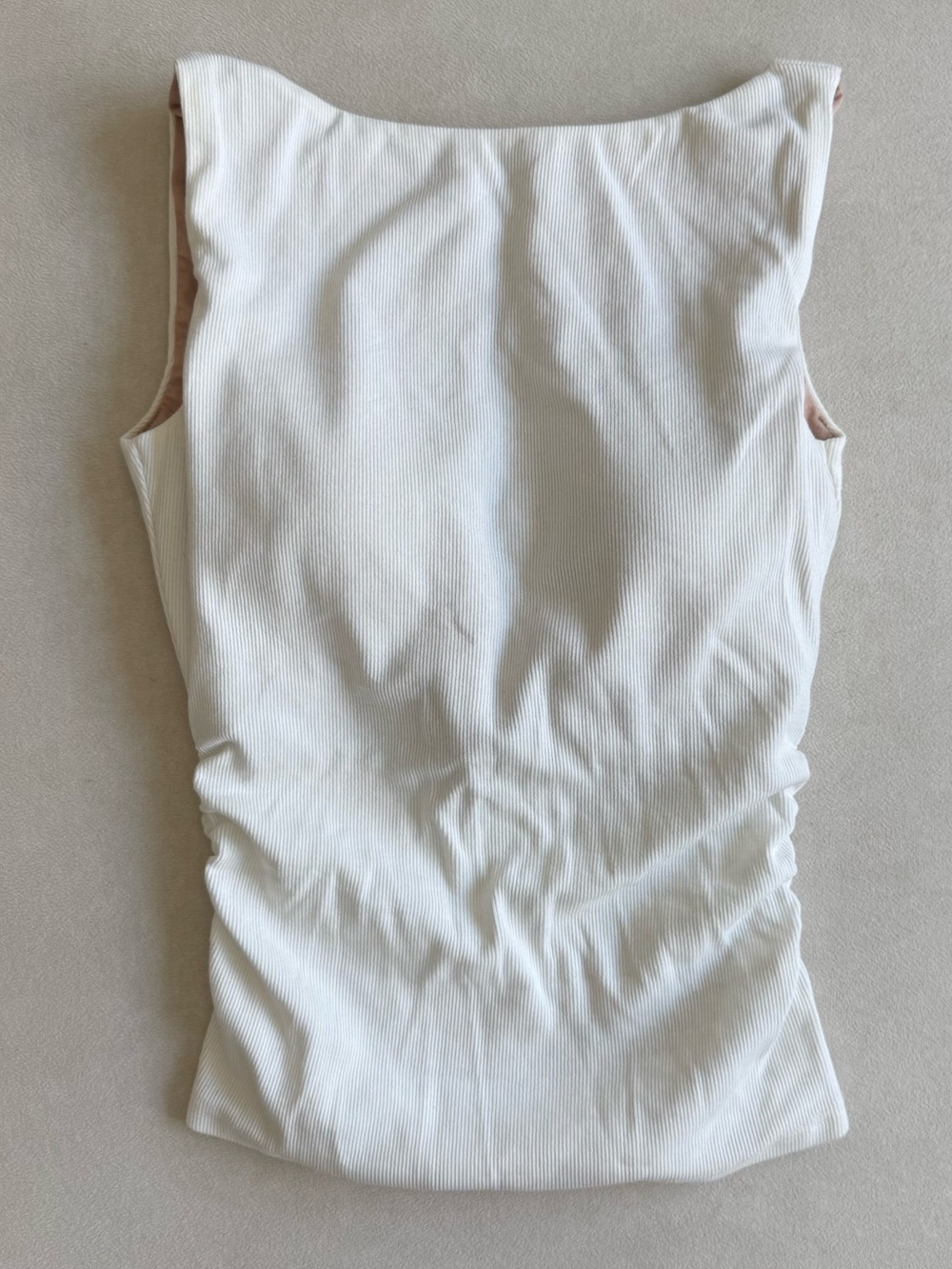 OGL Sleeveless Boatneck Camisole in white Boat Neck Brami Tank Top Xs